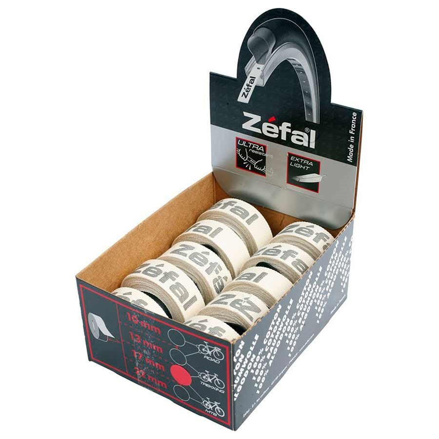 Zéfal, Cotton rim tape, 22mm, 10 roulette, 1 roue par roulette (748329664605)