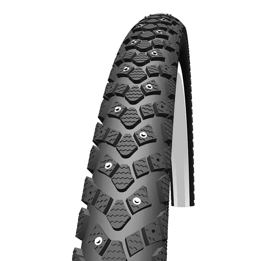 Schwalbe, Winter, Tire, 26''x1.75, Wire, Clincher, Winter, KevlarGuard, Reflex, 50TPI, Black