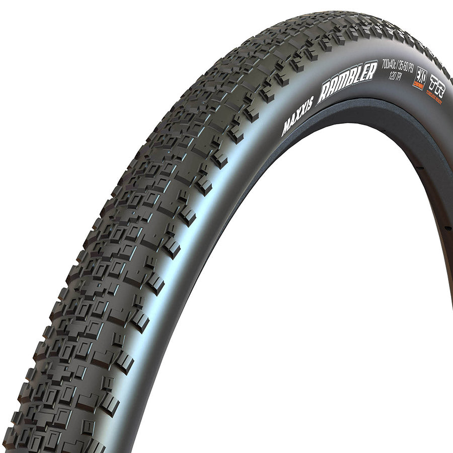 Maxxis, Rambler, Pneu, 700x38C, Pliable, Tubeless Ready, Dual, EXO, 120TPI, Noir - Cycle LM
