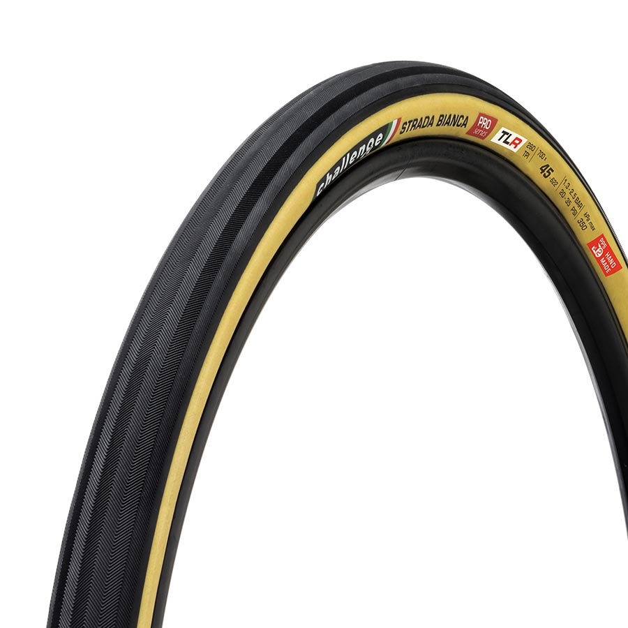 Challenge, Strada Bianca TLR, Tire, 700x36C, Folding, Tubeless Ready, Vulcanized, Nylon, Black