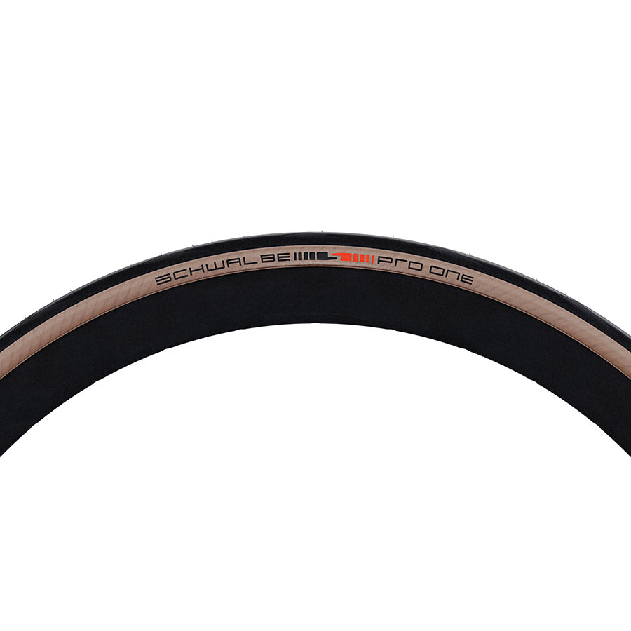Schwalbe, Pro One, Road Tire, 700x28C, Folding, Clincher, Addix Race, Super Race, V-Guard, 127TPI, Transparent Skinwall