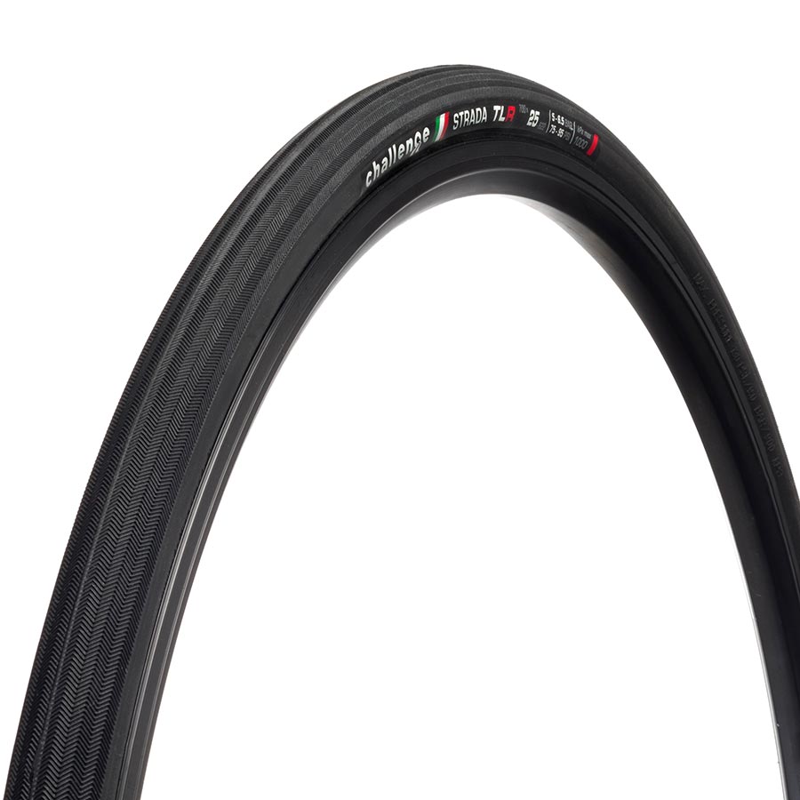 Challenge, Strada Race TLR, Tire, 700x30C, Folding, Tubeless Ready, Vulcanized, Nylon, 120TPI, Black