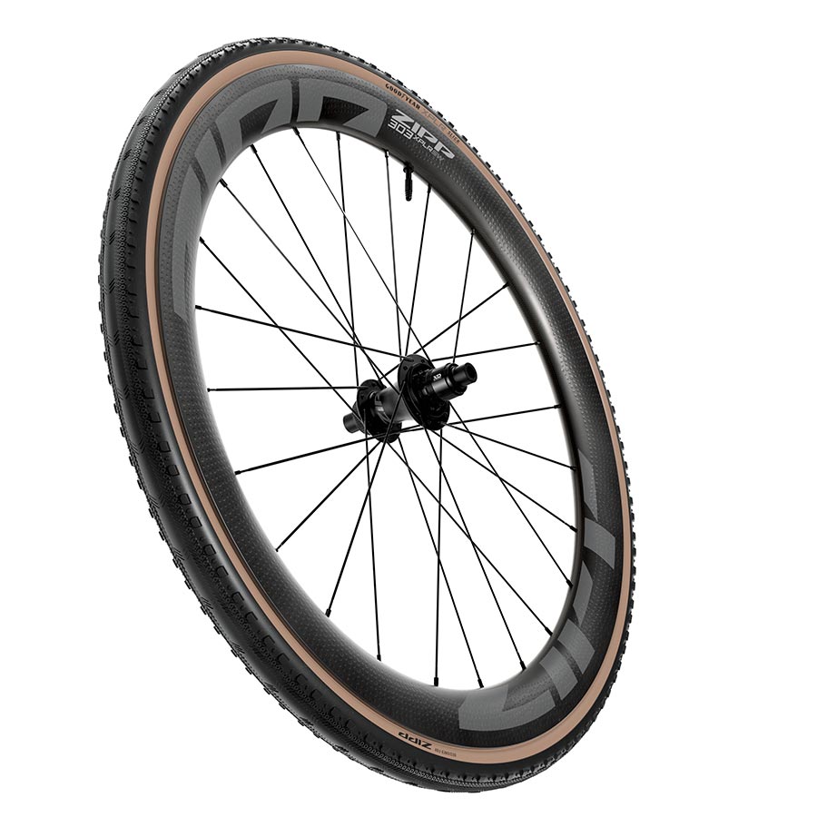 Zipp, Goodyear XPLR Slick, Gravel Tire, 700x40C, Folding, Tubeless Ready, Dynamic:UHP, M:Wall, Black