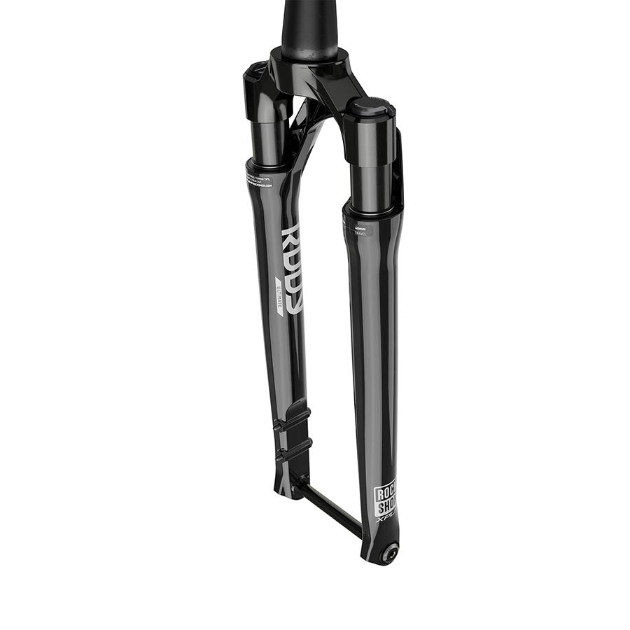 RockShox, Rudy Ultimate, Suspension Fork, 700C, Solo Air, 30mm, 1-1/8''-1.5'', 12x100mm TA, Rake: 45mm, Black