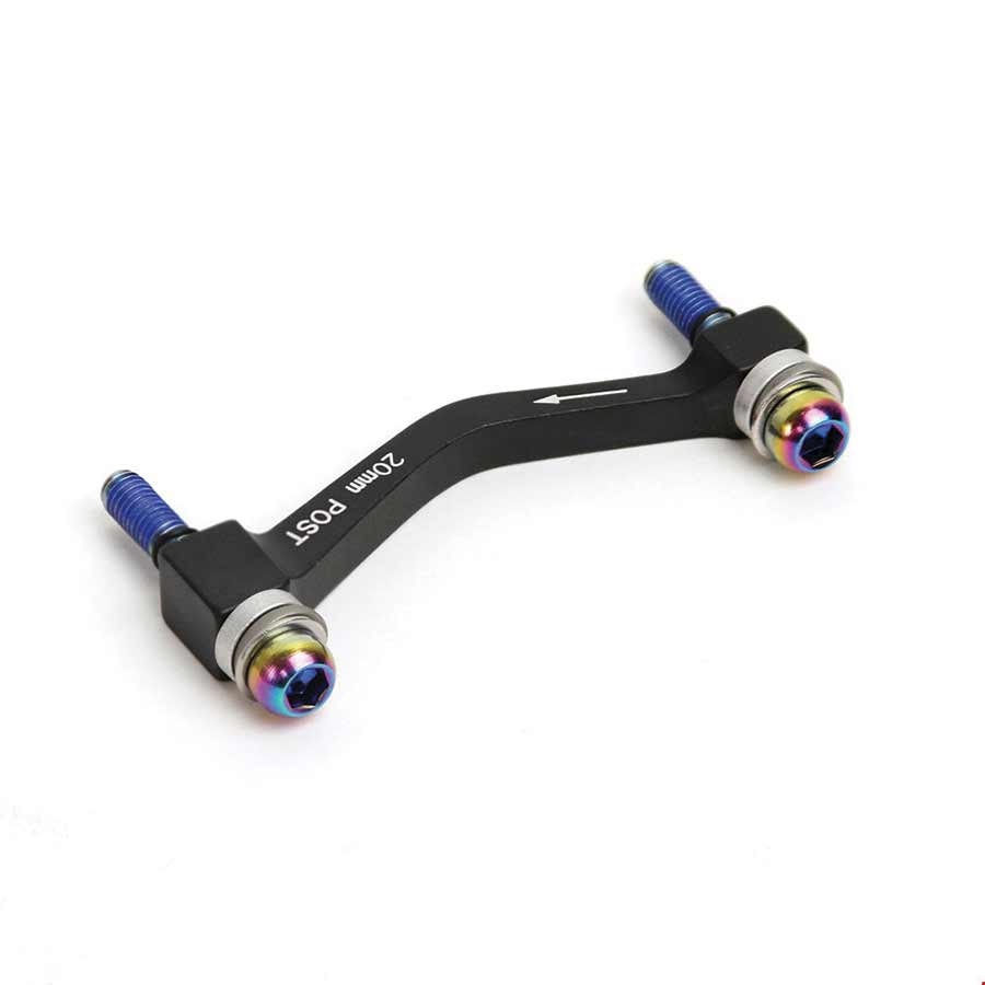 Avid, Post Bracket, Disc Brake Adaptor, Caliper: Post mount, Frame/Fork: Post mount, F180/R160, Rainbow