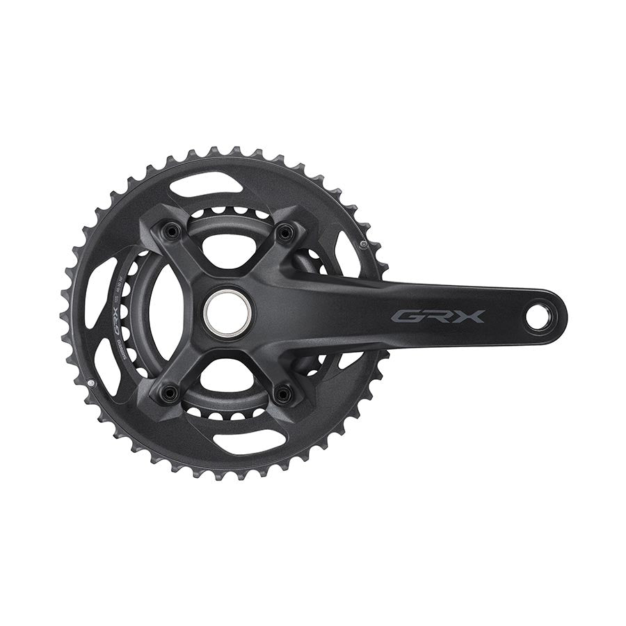 Shimano, GRX FC-RX600-11 30/46T, Crankset, Speed: 11, Spindle: 24mm, BCD: 80/110, 30/46, Hollowtech II, 165mm, Black, Road Disc, EFCRX600112AX60