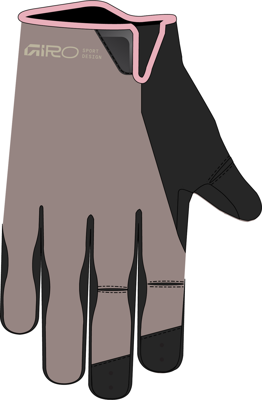 GANTS_DE_VÉLO_FEMME|Giro|LaDND_GRIS_NUAGE_TG|Cycle_LM