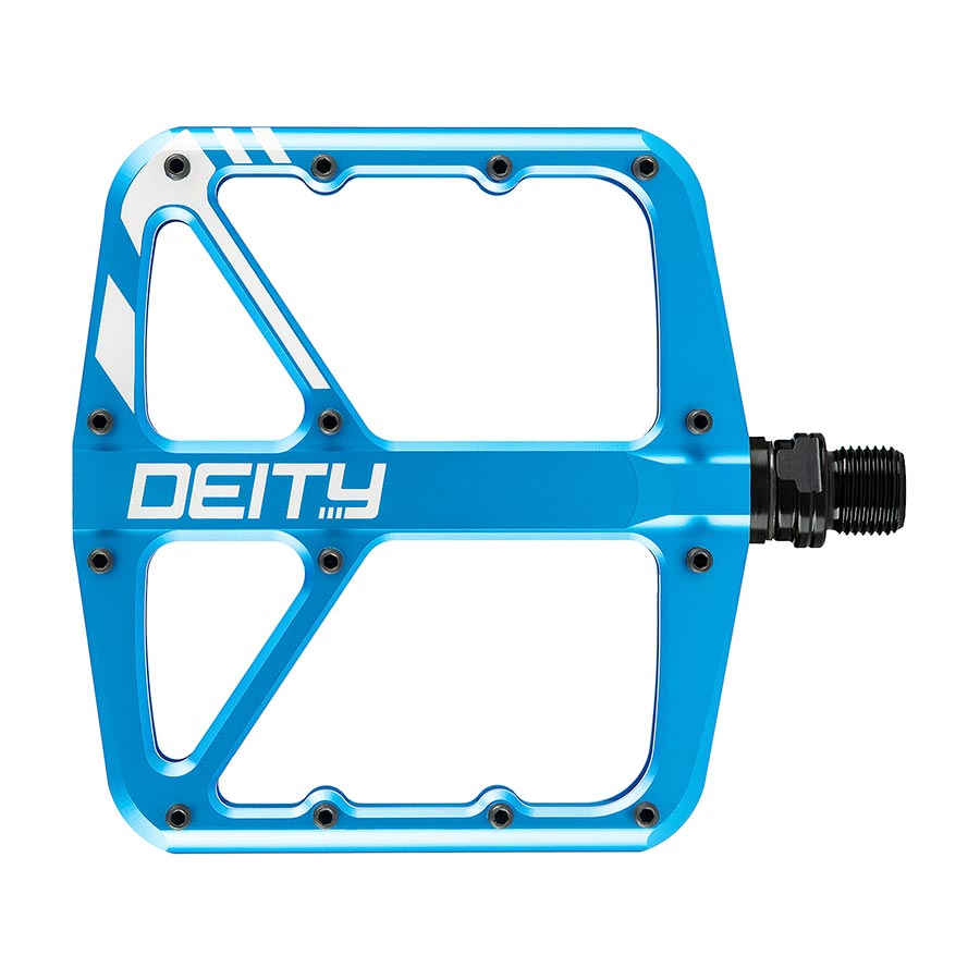 Deity, SuperVillain, Platform Pedals, Body: Aluminum, Spindle: Cr-Mo, 9/16'', Black, Pair