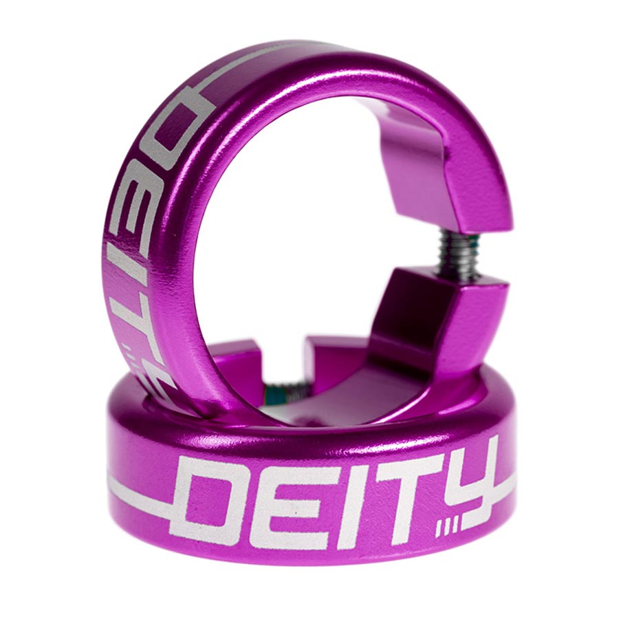 Deity, Grip Clamps, Red