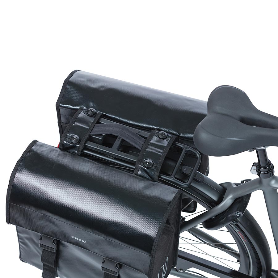 Basil, Urban Double MIK, Pannier, 48-53L, Black, Pair