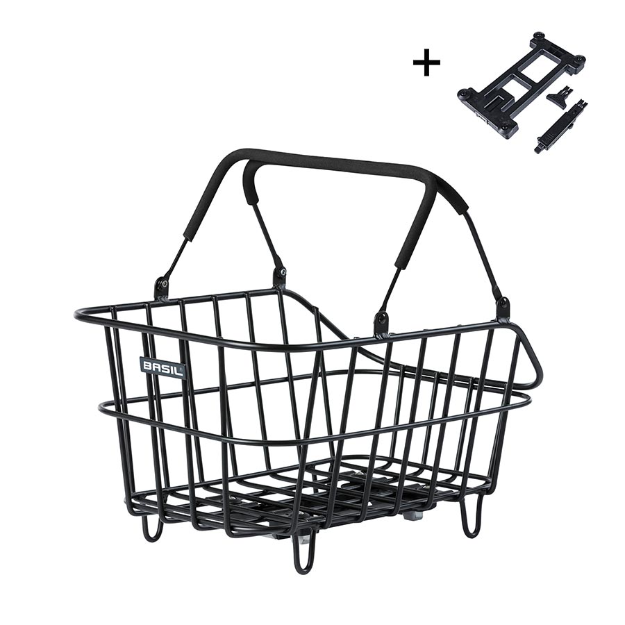 Basil, Cento rear, Basket, Rear, Black