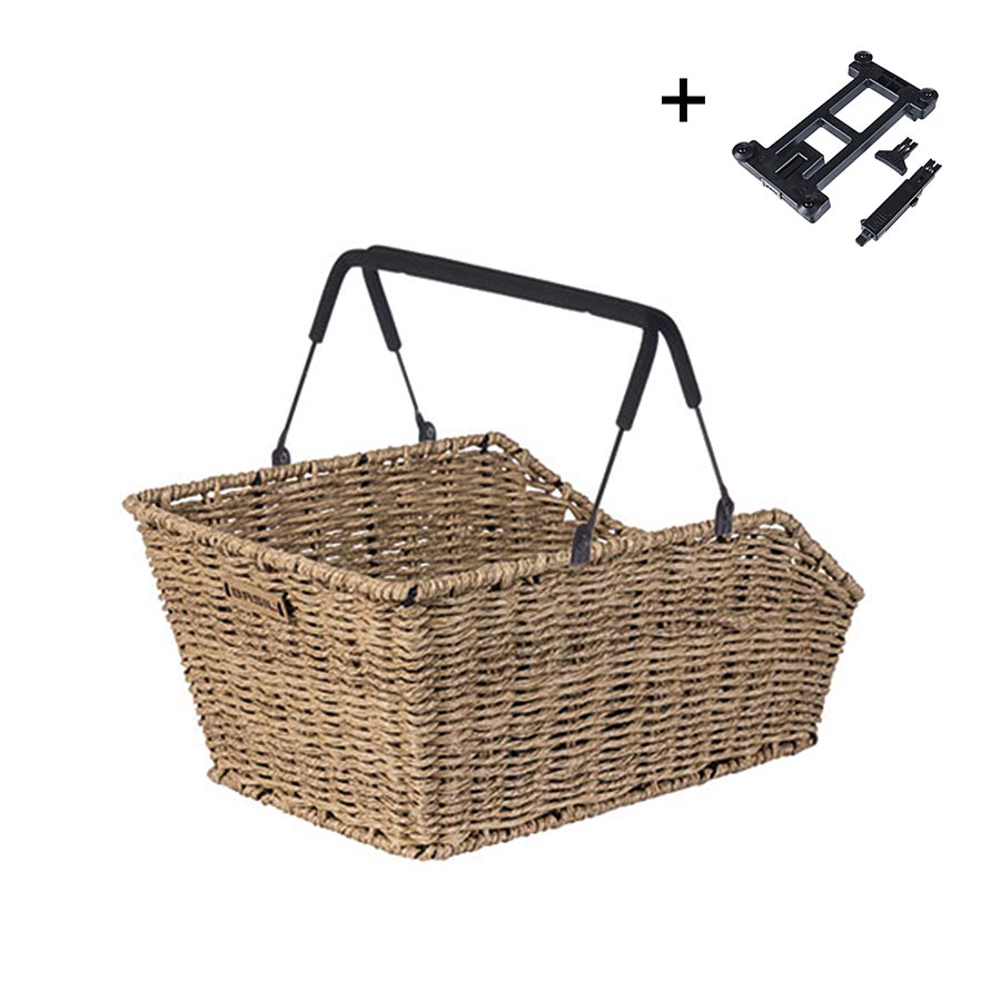 Basil, Cento Rattan MIK, Basket, Rear, Brown