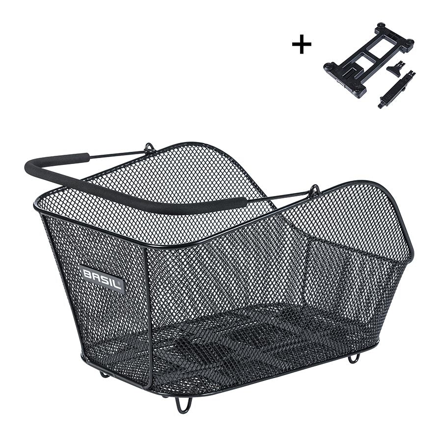 Basil, Icon MIK, Basket, Rear, Black