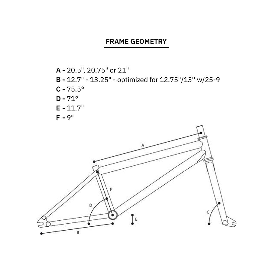 We The People, Battleship, BMX Frame, Black, 21''