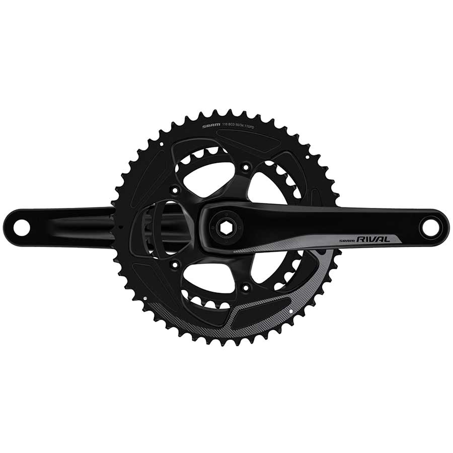 Pédaliers|SRAM,_Rival22,_Pédalier,_11vit.,_172.5mm,_34/50D,_BCD:110mm,_GXP,_44.5mm,_Noir|SRAM|Cycle_LM