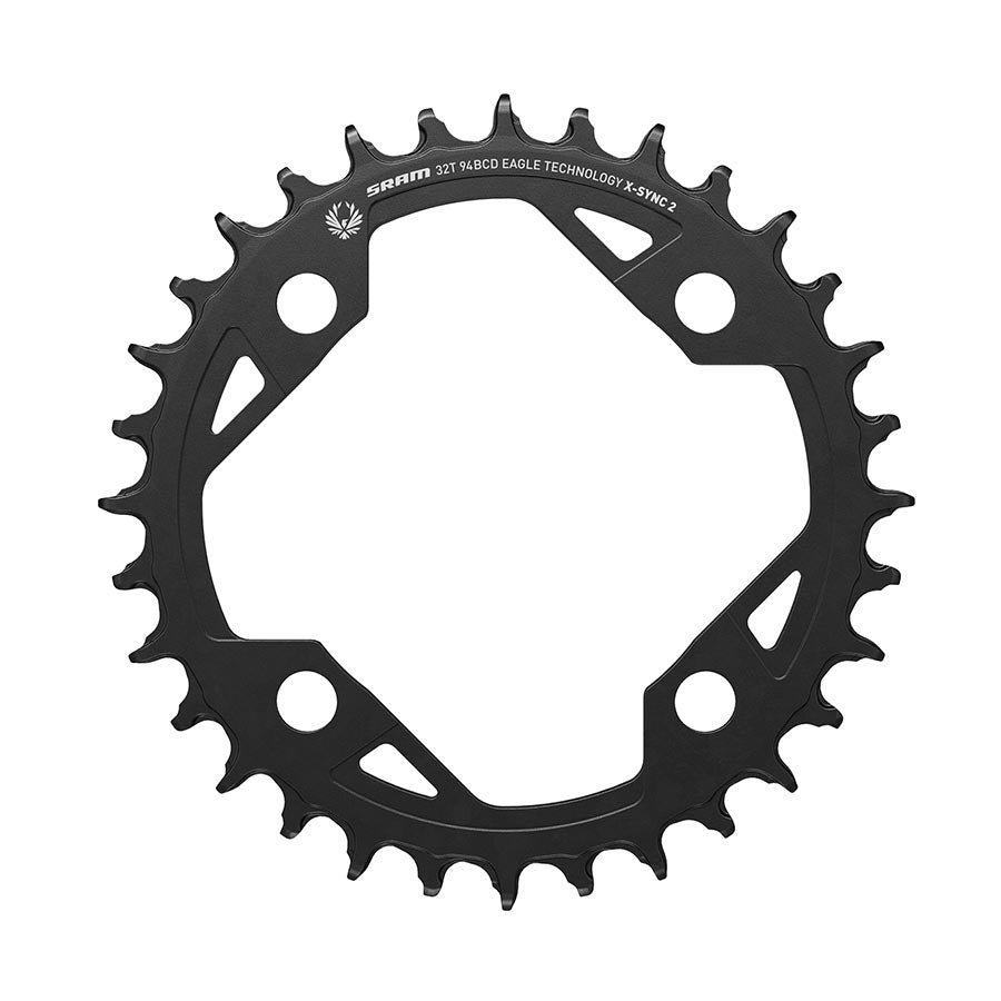 Plateaux|SRAM,_X-SYNC_2_94mm_Light_E-MTB,_Plateau,_Dents:_32,_Vitesses:_11/12,_BCD:_94,_Boulons:_4,_Aluminium,_Noir|SRAM|Cycle_LM