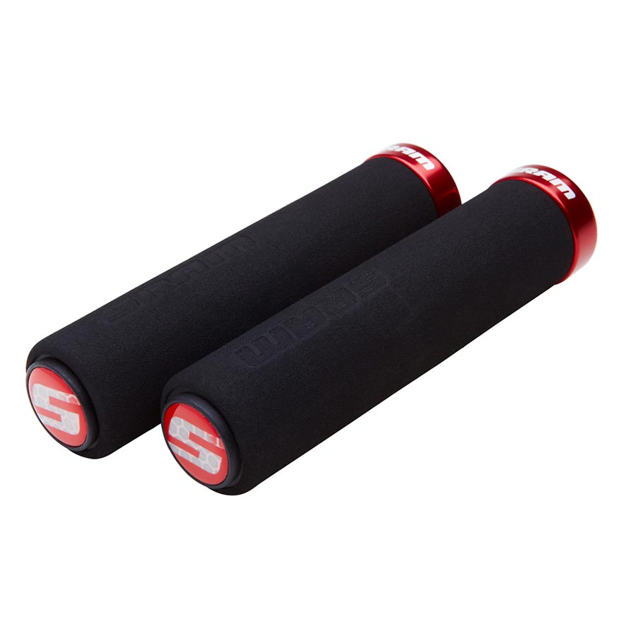 Poignées_et_guidolines|SRAM,_Foam_Locking_Grips,_Poignées,_Noir/Rouge,_Paire|SRAM|Cycle_LM