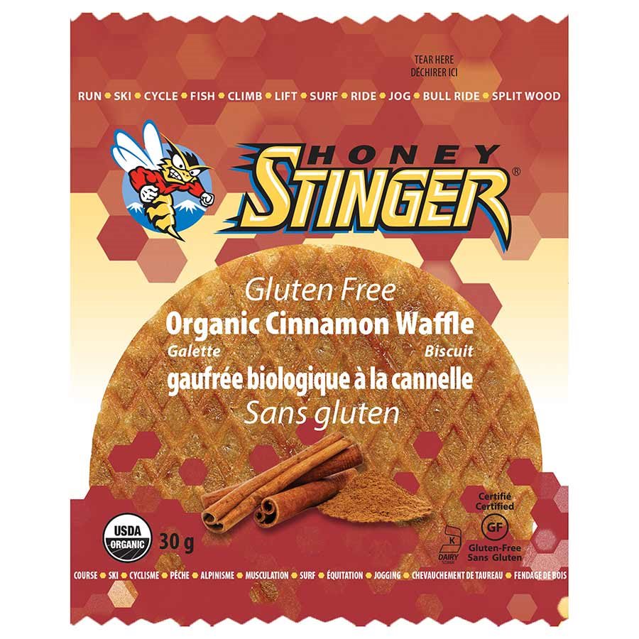 Honey Stinger, Gluten Free Organic, Gauffres, Canelle, 16x30g (716347637787)