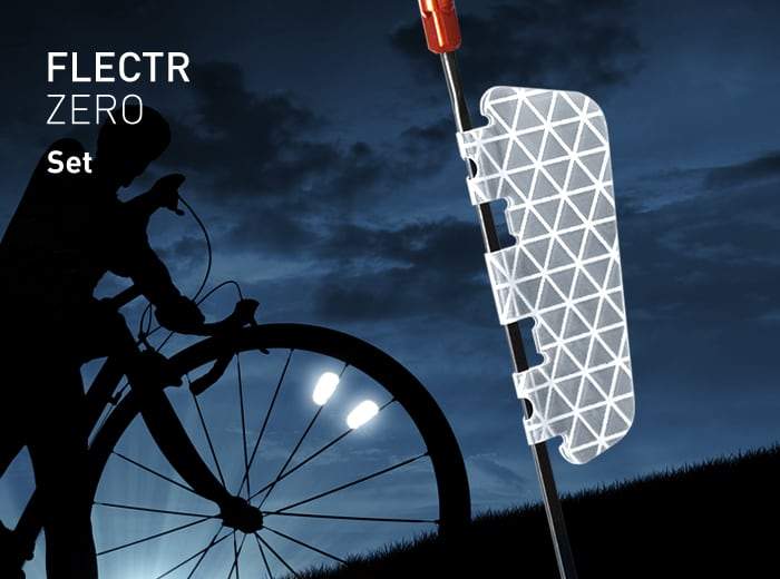 WUURAA Lot de 8 réflecteurs de roue de vélo, réflecteurs d'avertissement de  vélo, jantes réfléchissantes pour rayons de route, accessoires de vélo